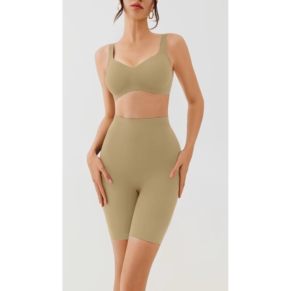 Women High Waist Seamless Body Shaper Panties Tummy Control Shapewear Beige SZ S - Picture 5 of 9